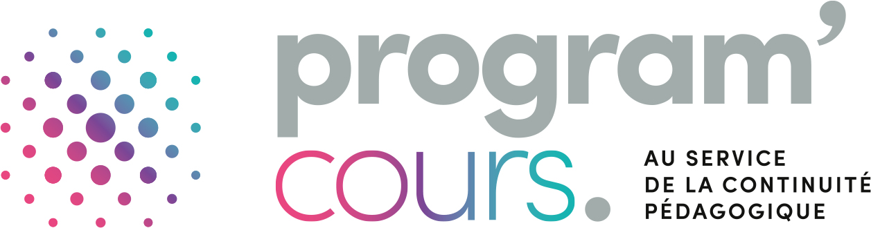 Logo Program' cours, au service de la continuité pédagogique